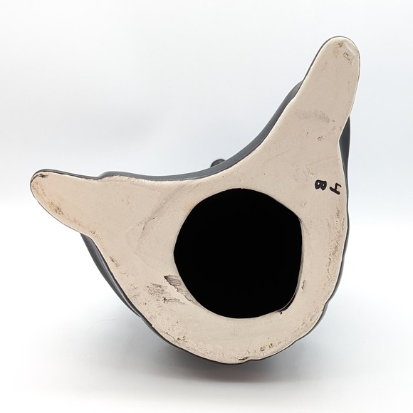 Vintage Witch w Spoon Matte Black Ceramic for Halloween Cauldron/Candy Dish - Picture 11 of 13